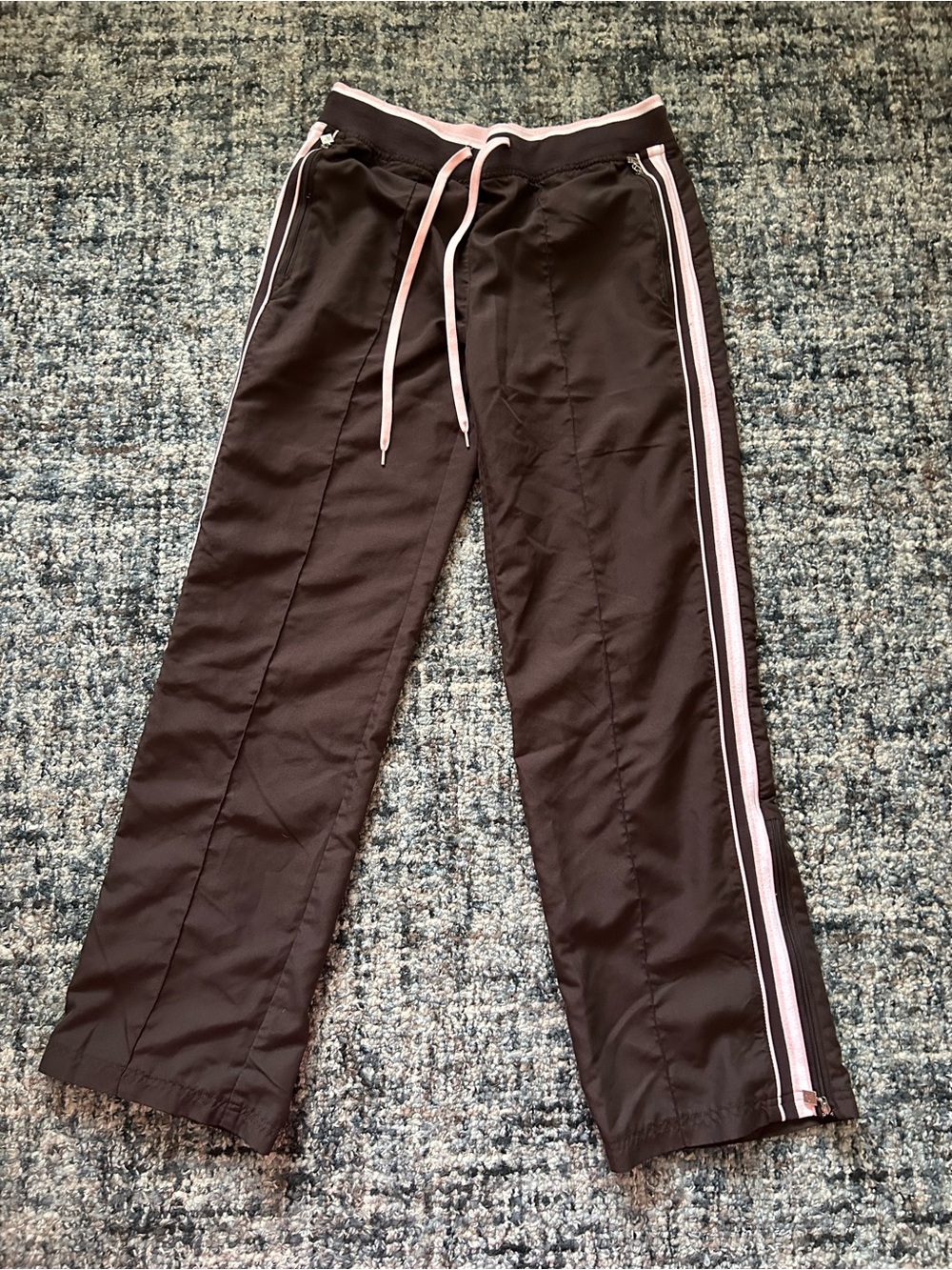 ·Vintage Everlast· Y2K chocolate brown and pink Track Pants